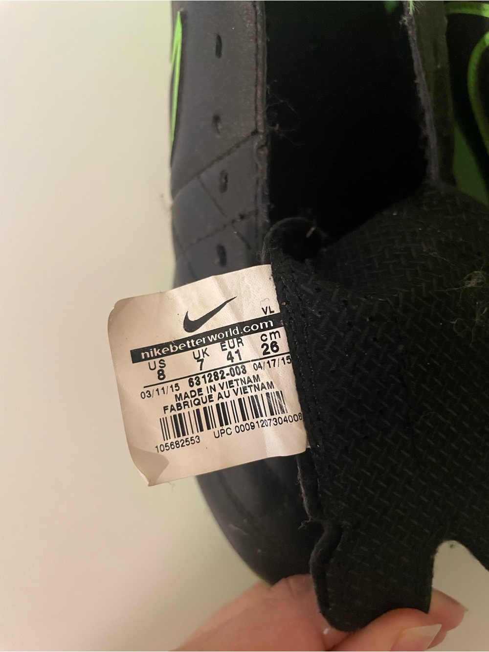 Nike Black & Neon Green Soccer Cleats - Picture 5 of 5